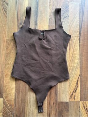 Abercrombie & Fitch Chocolate Brown Tank Bodysuit Size S